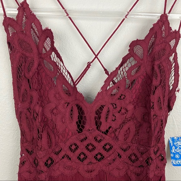 Free People • Adella Slip Dress Wine - Picture 3 of 10